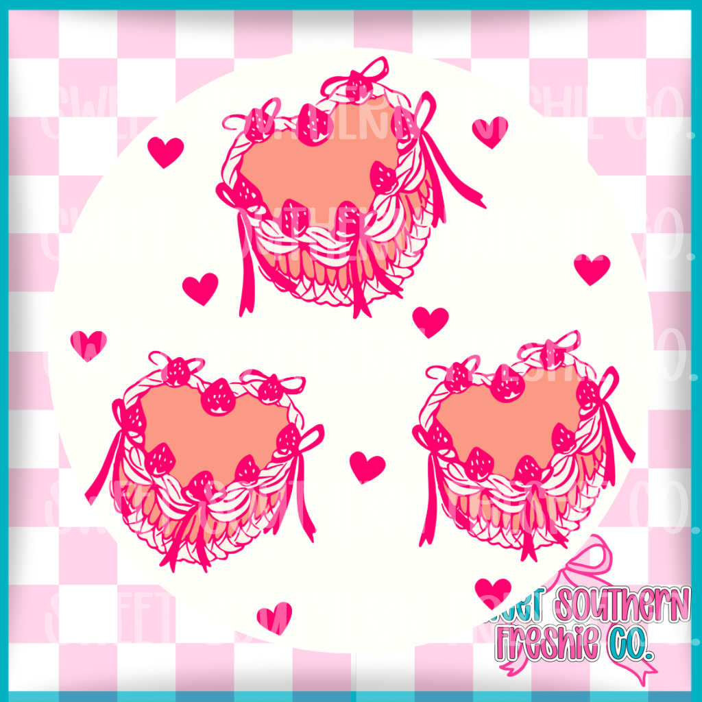 Round Cardstock| Heart Cake Trio