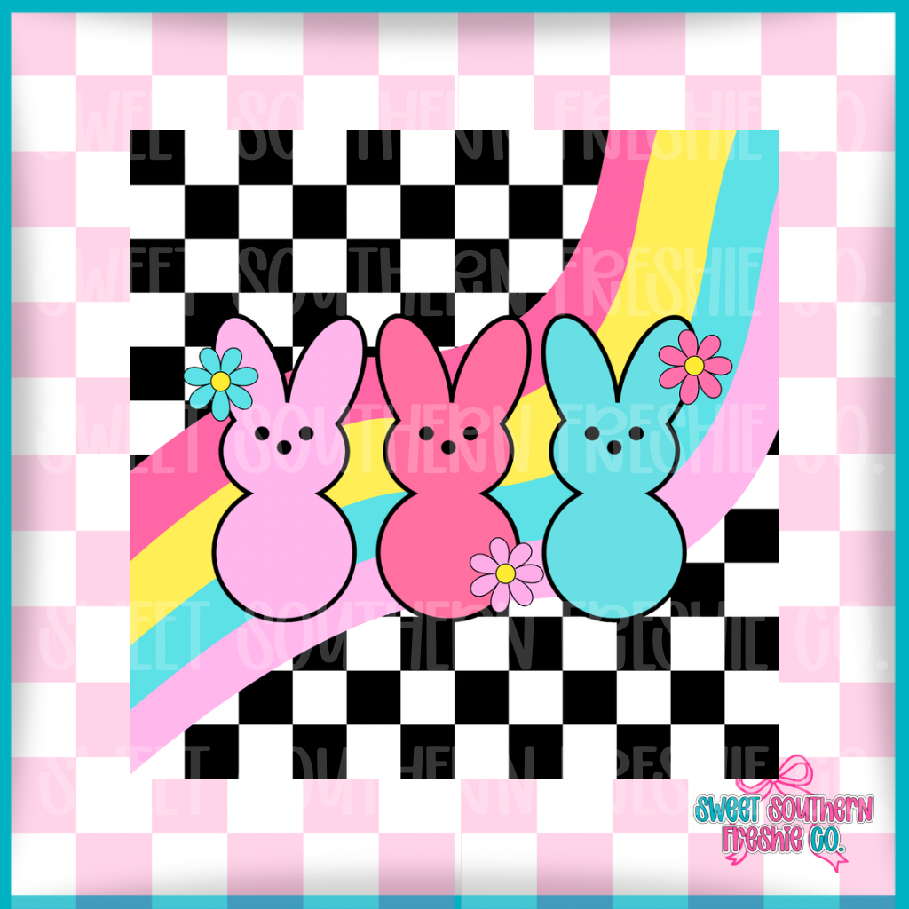 Square Cardstock|Checkered Peeps