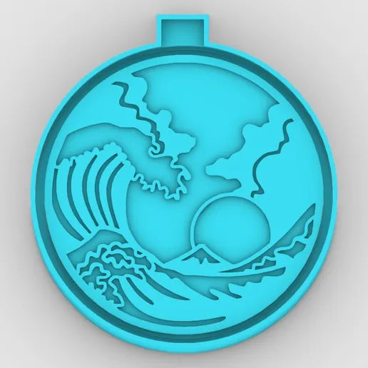 Beach wave and sun #43