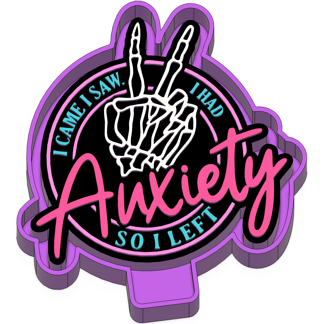 I came I saw anxiety Freshie mold #31