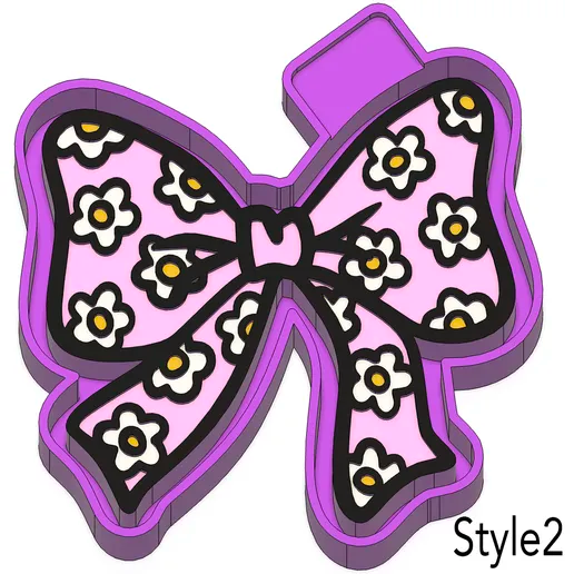 Bow with Daisy flowers #199