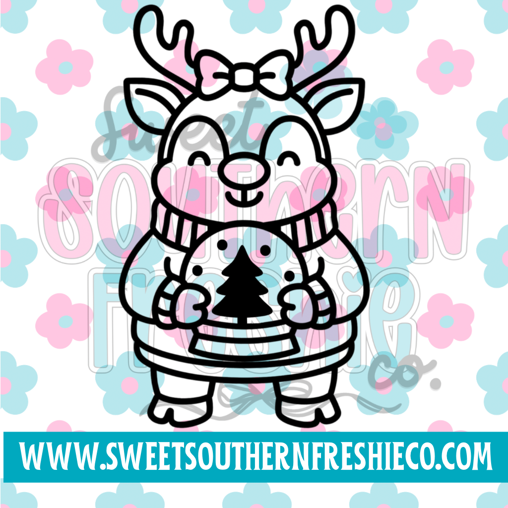 Winter Reindeer with Snowglobe