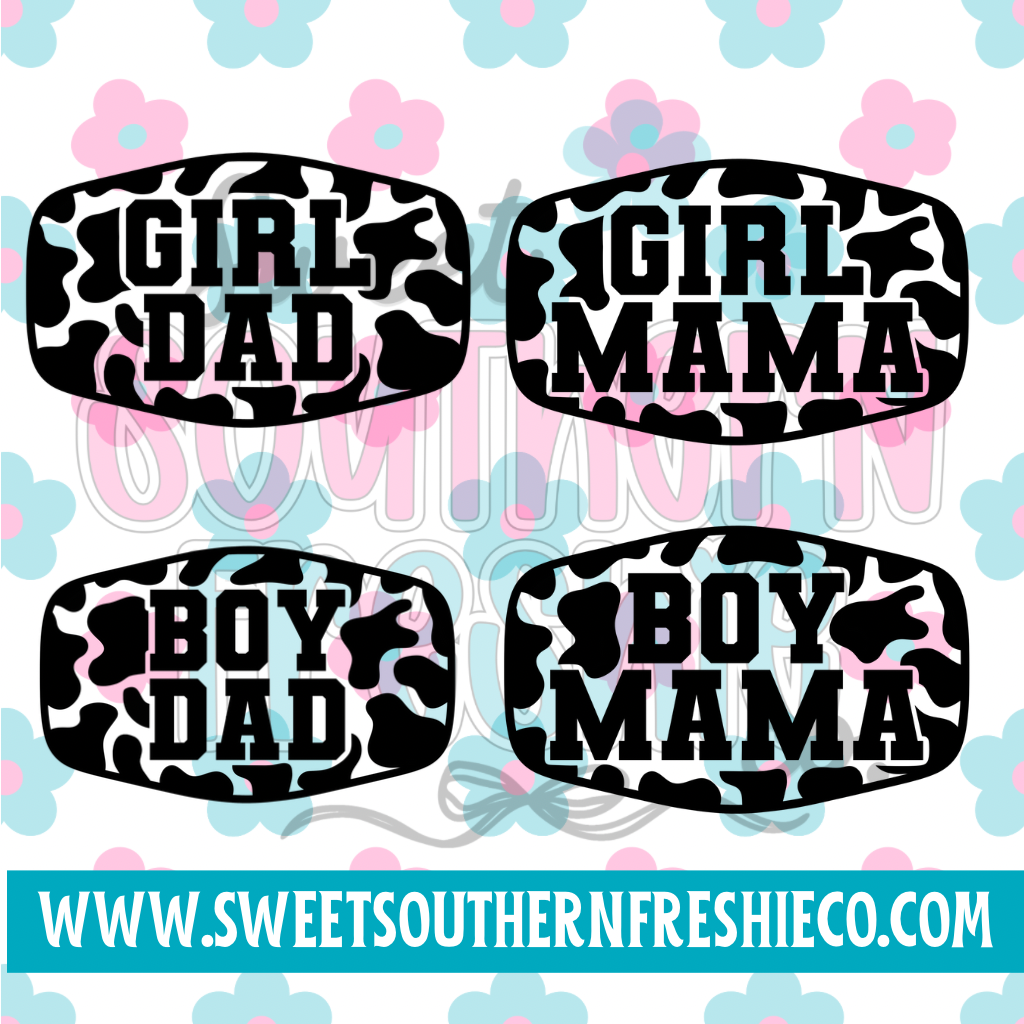 Boy and Mom Badges