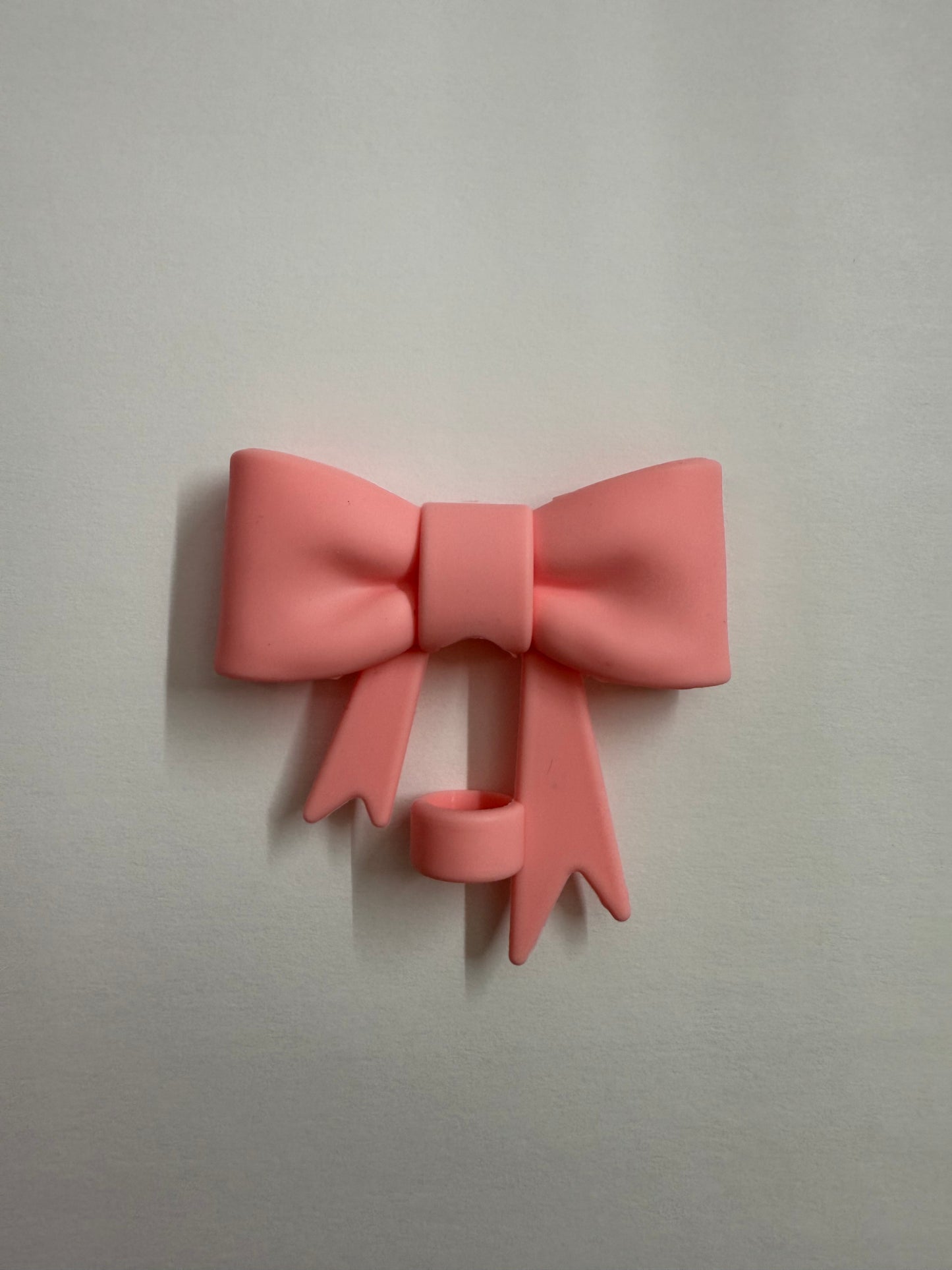 COQUETTE BOW SILICONE STRAW TOPPER