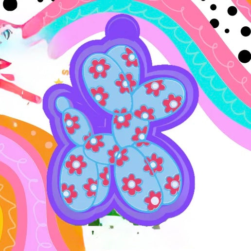 Flower balloon dog #249