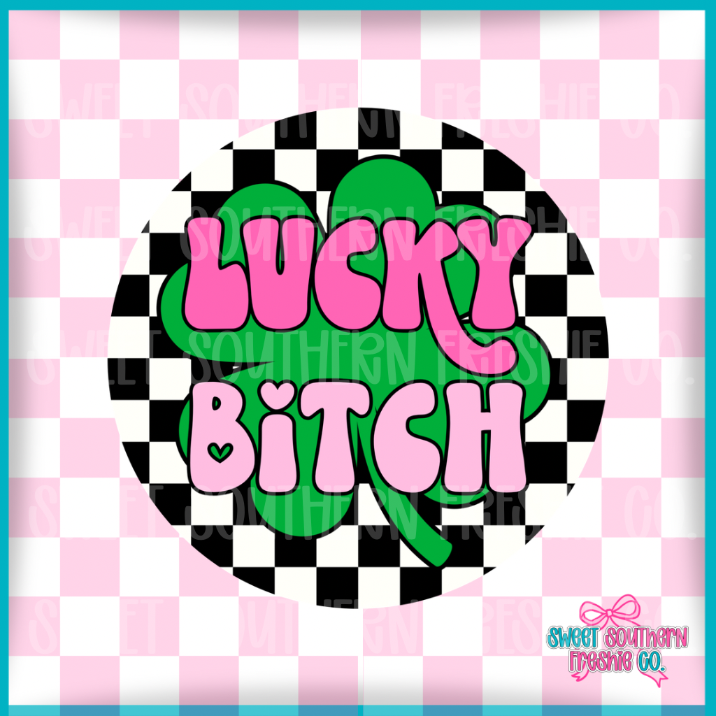 Round Cardstock|Lucky Bitch