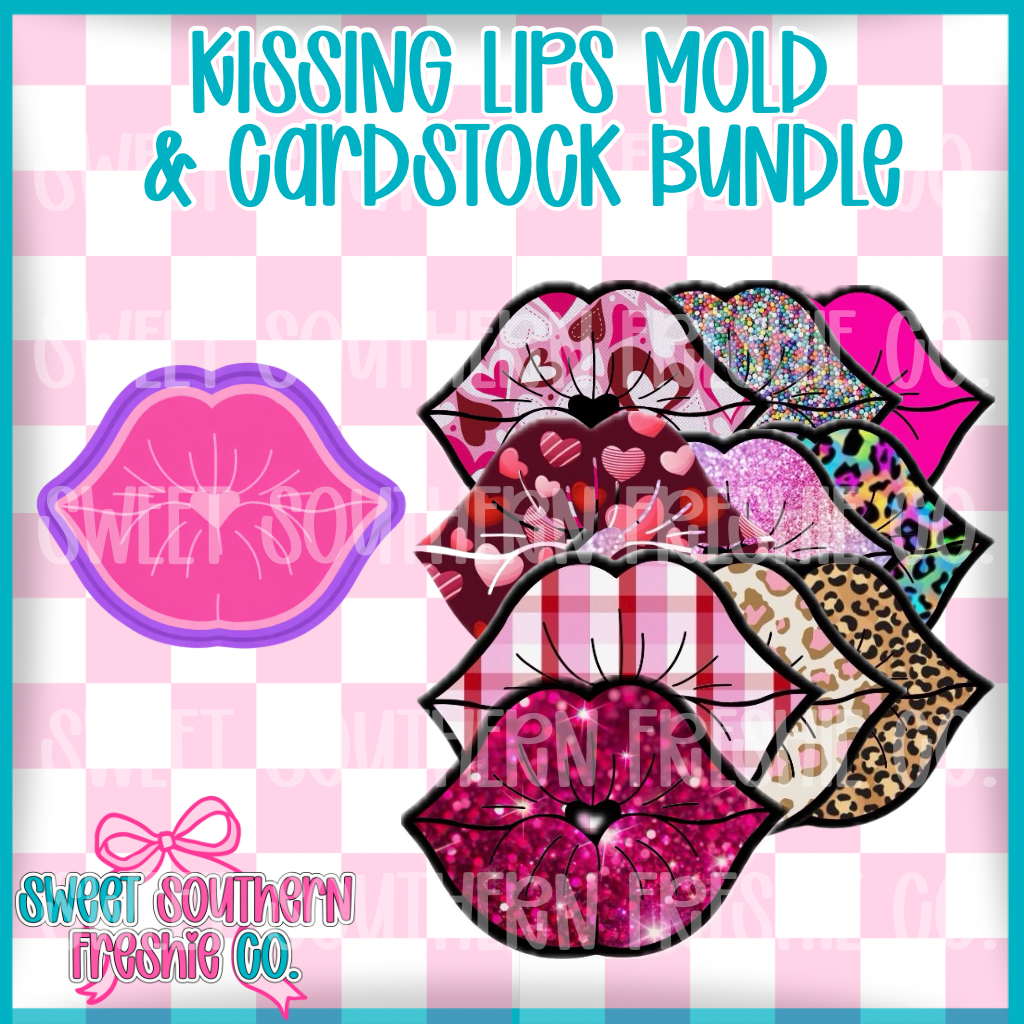 Kissing Lips| Cardstock & Mold Bundle