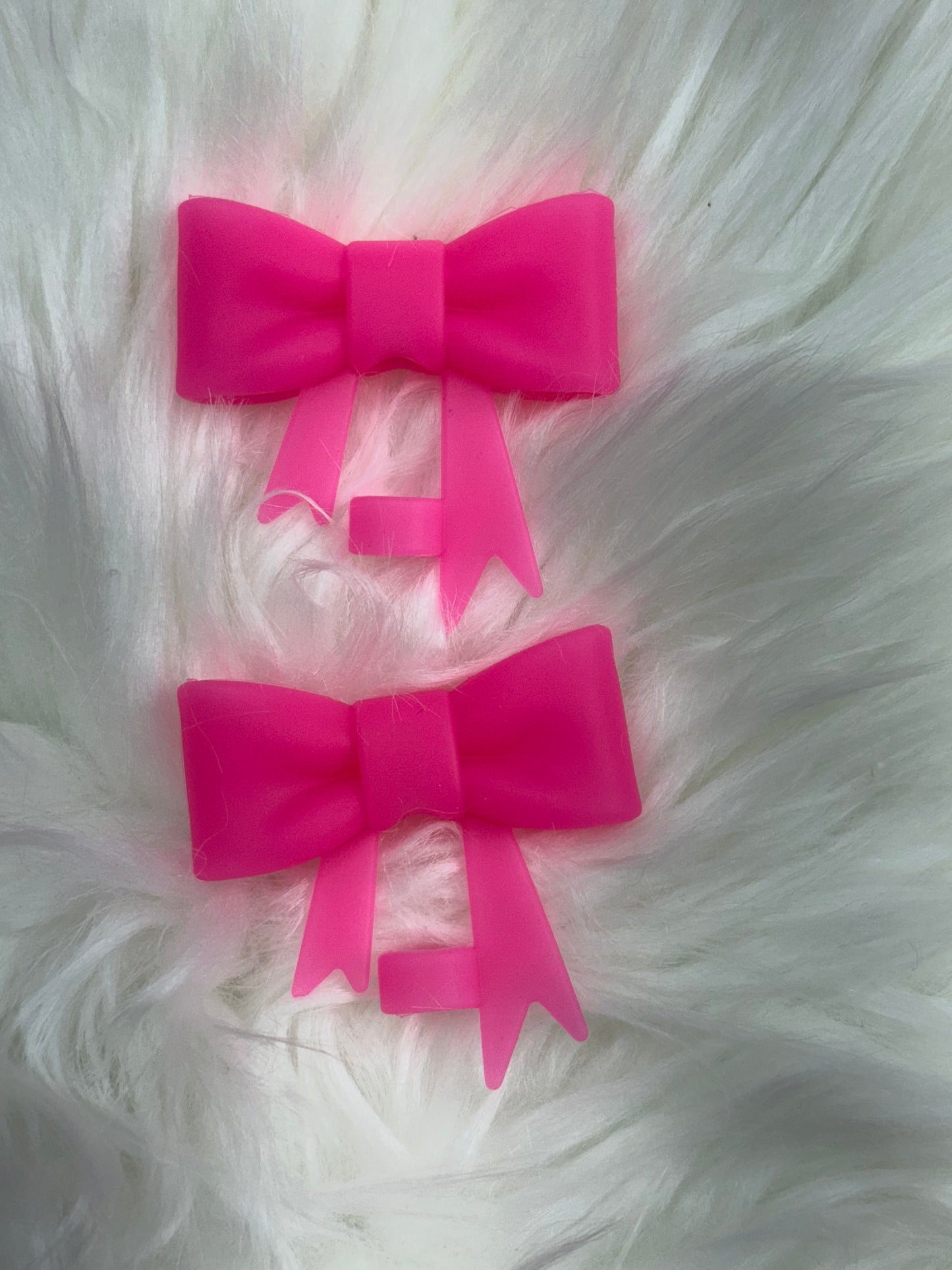 COQUETTE BOW SILICONE STRAW TOPPER