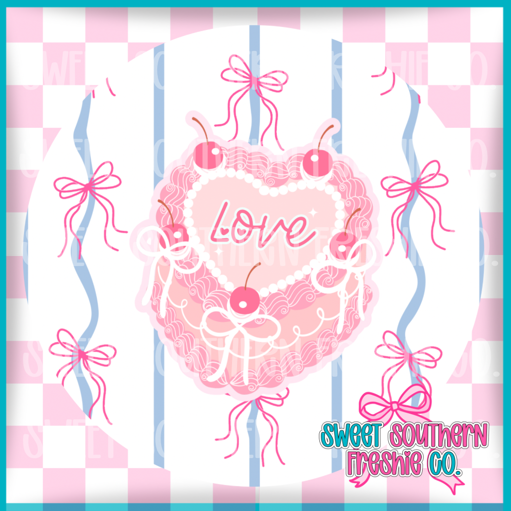 Round Cardstock| Love Heart Cake