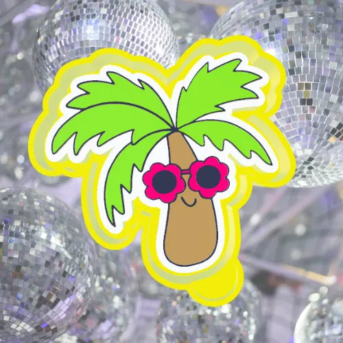 Palm tree with glasses #176
