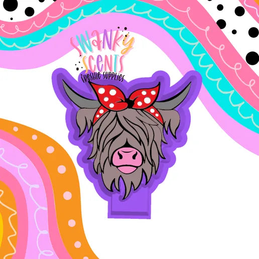 Highland cow with bow #50