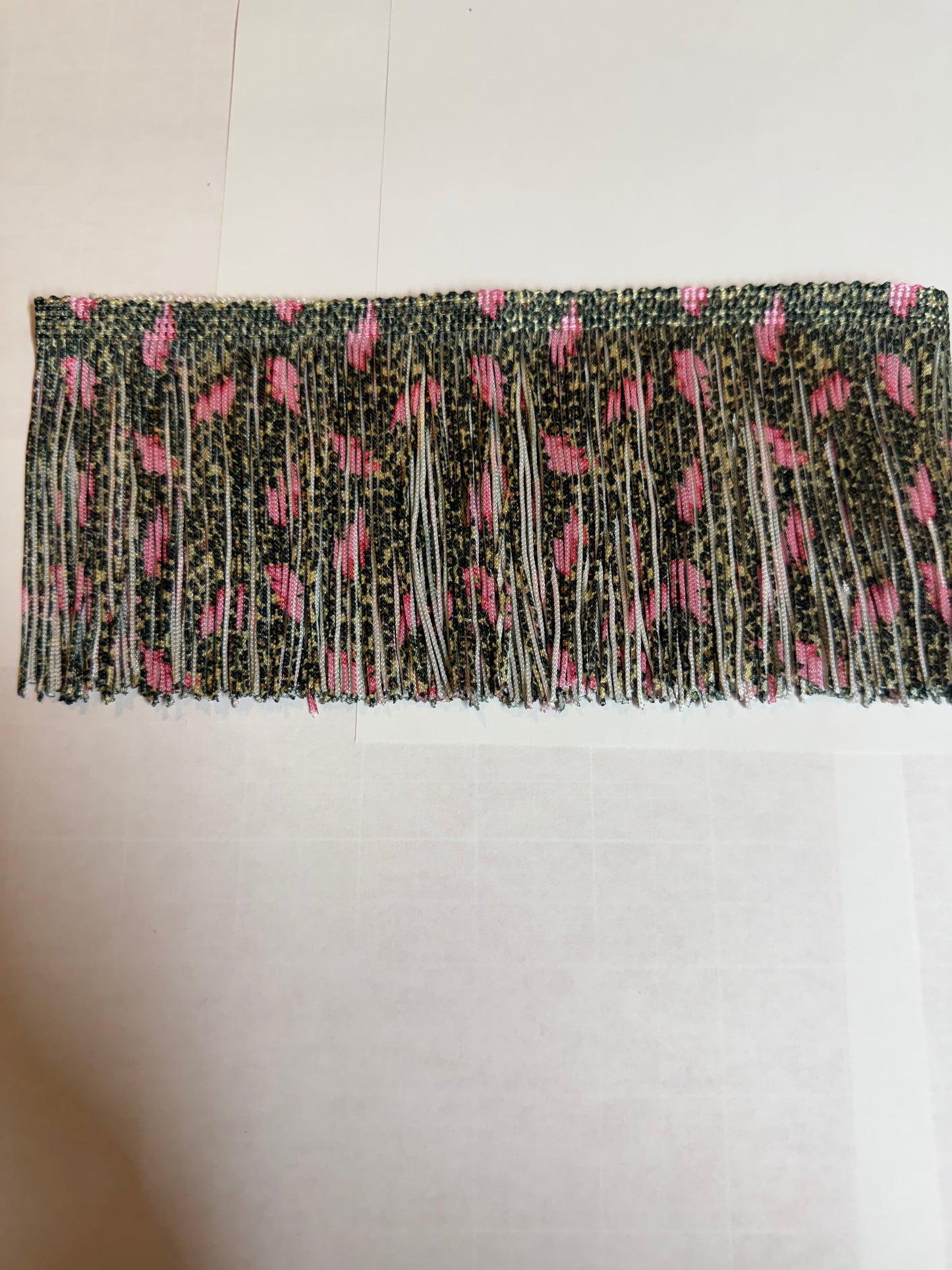 Leopard Lighting Bolt Fringe