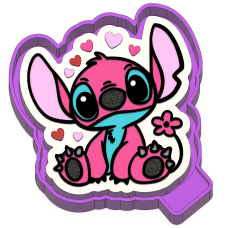Stitch with hearts
