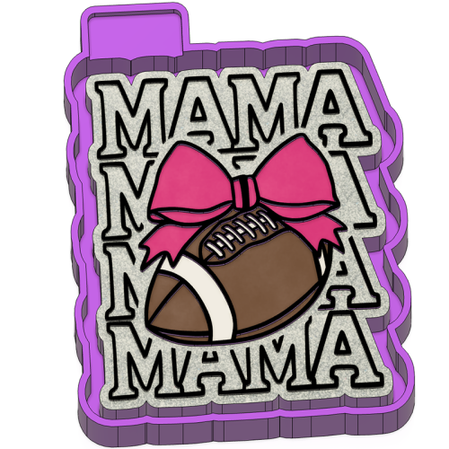 Football mama with bow