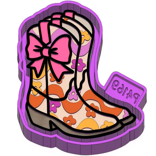 Flower cowgirl boots #236