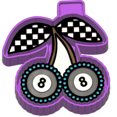8 ball checkered cherries