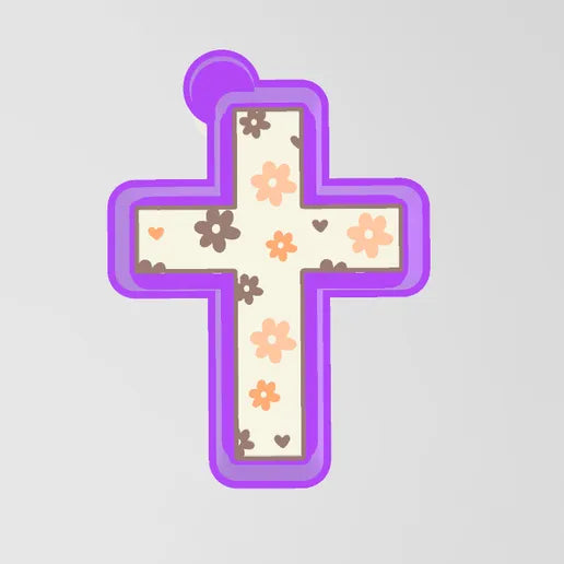 Cross with flowers #198