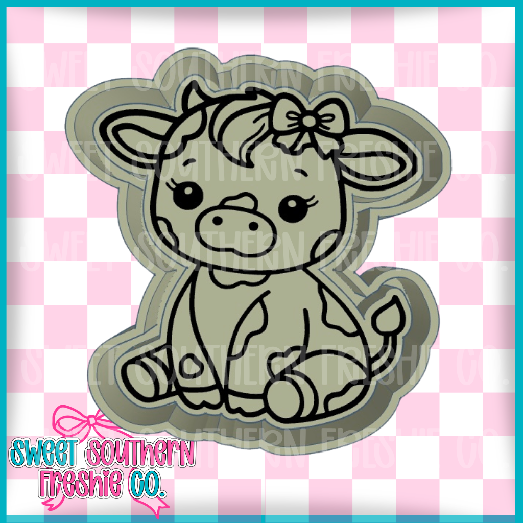 Cute Cow with bow