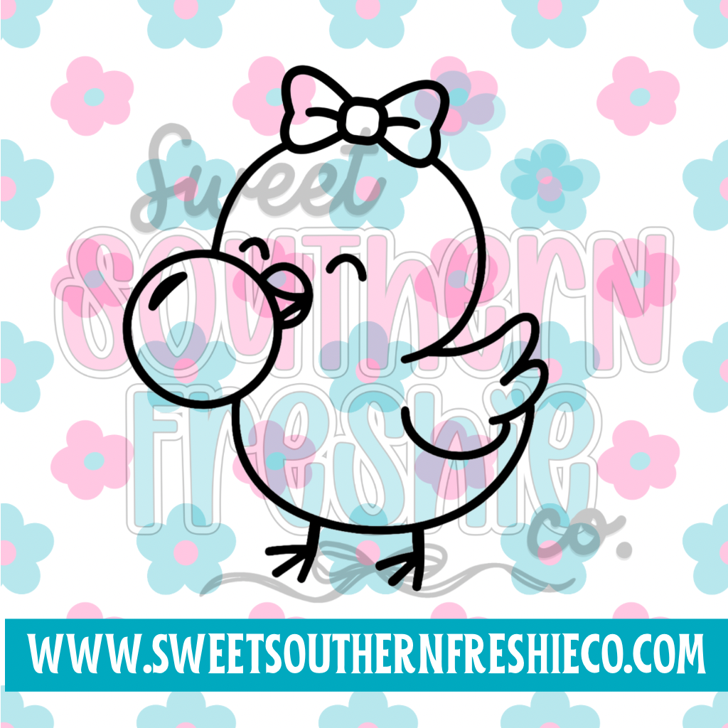 Cute Duck Blowing Bubble