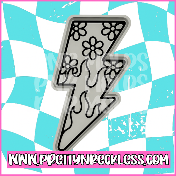 Flower flame lighting bolt