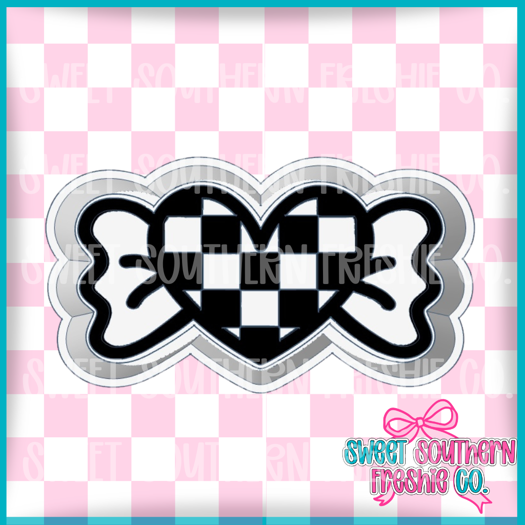 Checkered Heart Candy