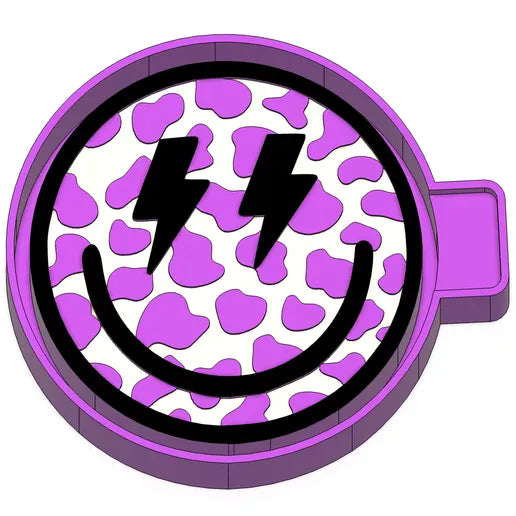 Cow print smiley #215