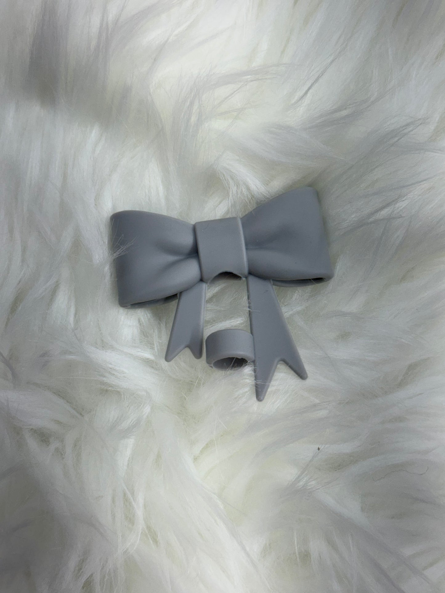 COQUETTE BOW SILICONE STRAW TOPPER