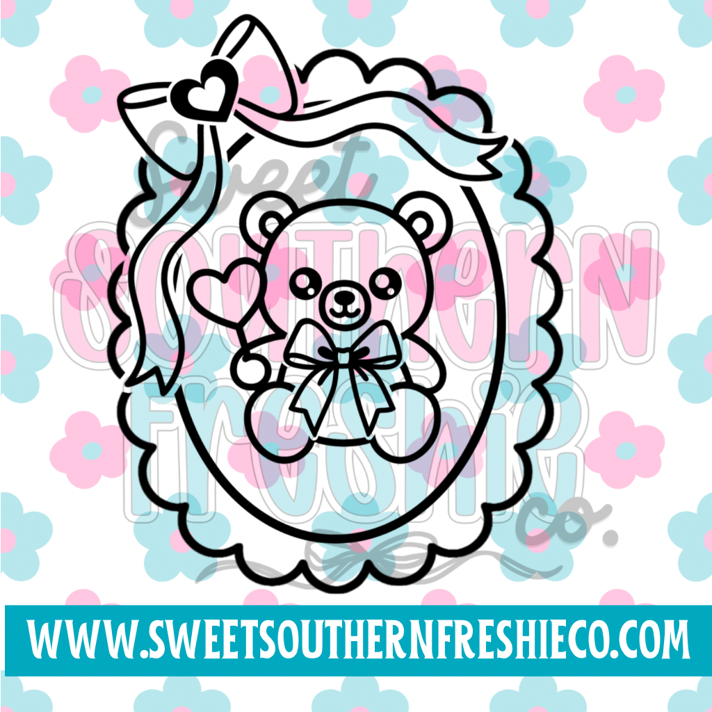 Valentine Bear with frame