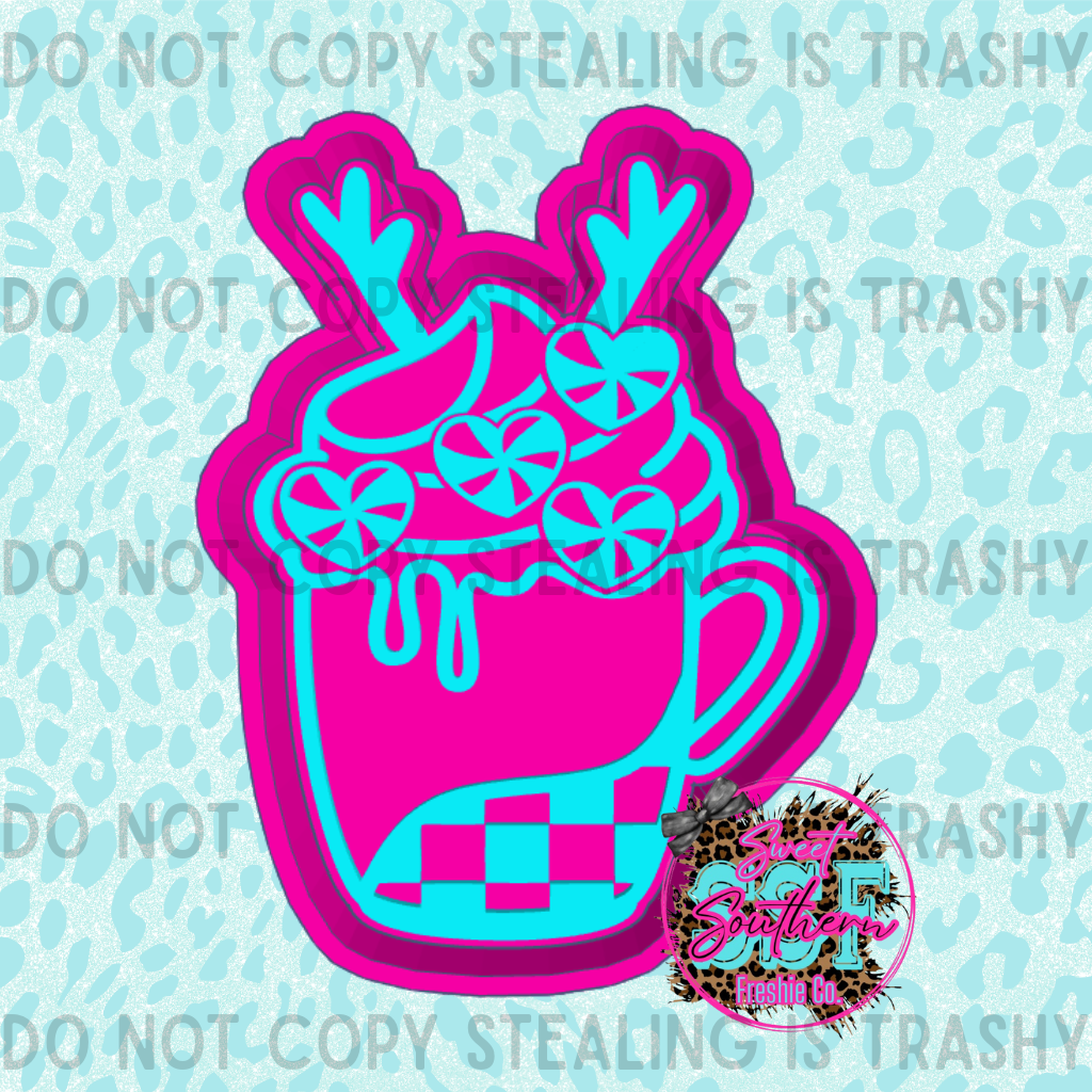 Peppermint Reindeer Mug