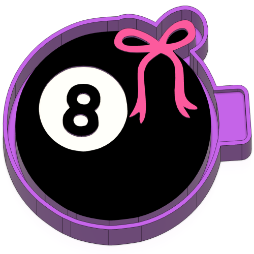 8 ball with bow
