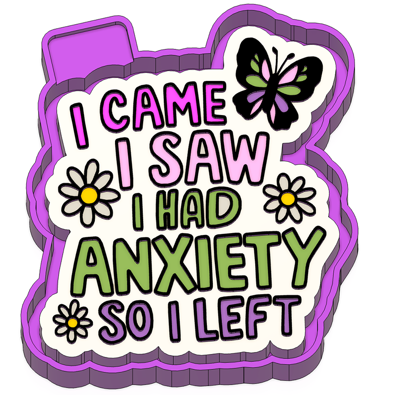 I came I saw anxiety with flowers #61