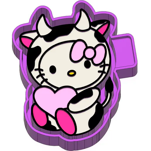 Hello kitty cow with heart #97