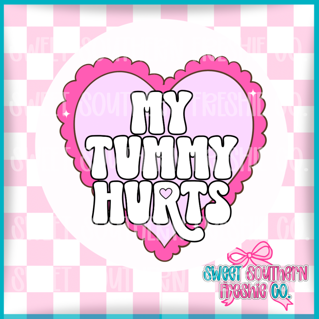 Round Cardstock| My Tummy Hurts