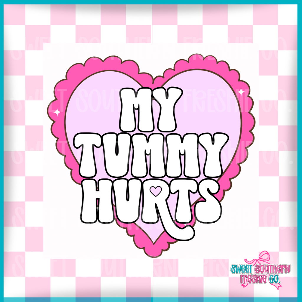 Square Cardstock|My Tummy Hurts