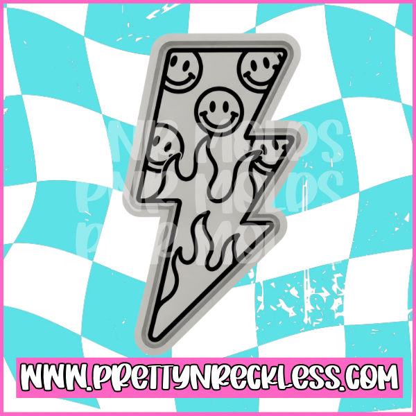 Smiley flame lighting bolt