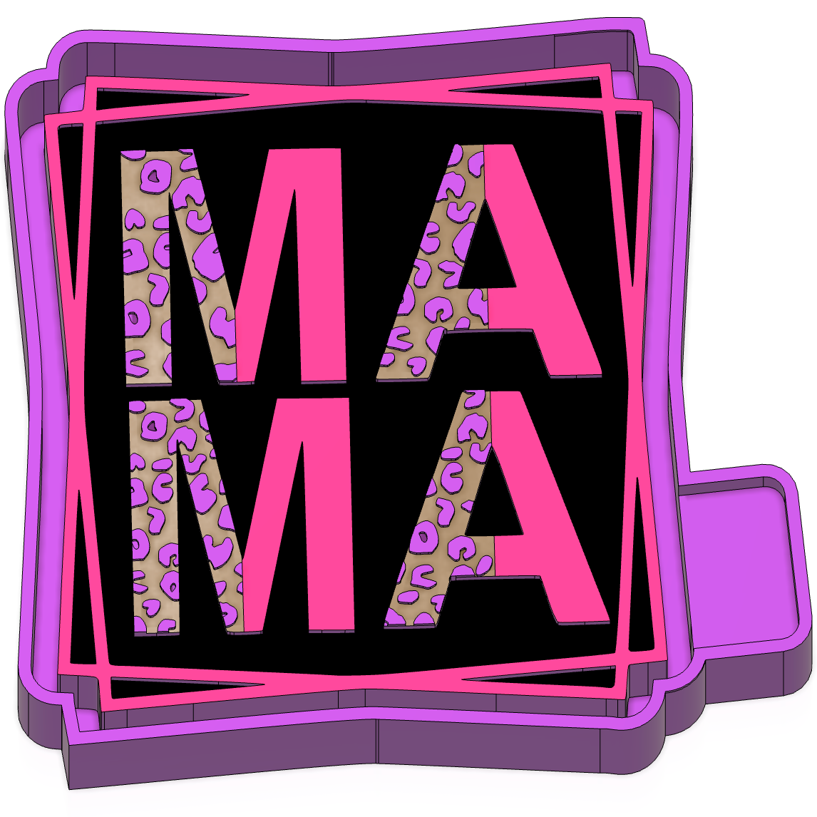 Mama cheetah mold #87