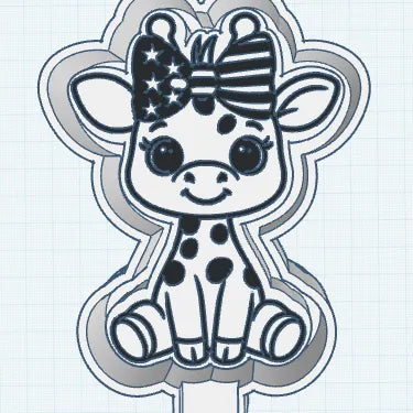 Fourth of July Giraffe