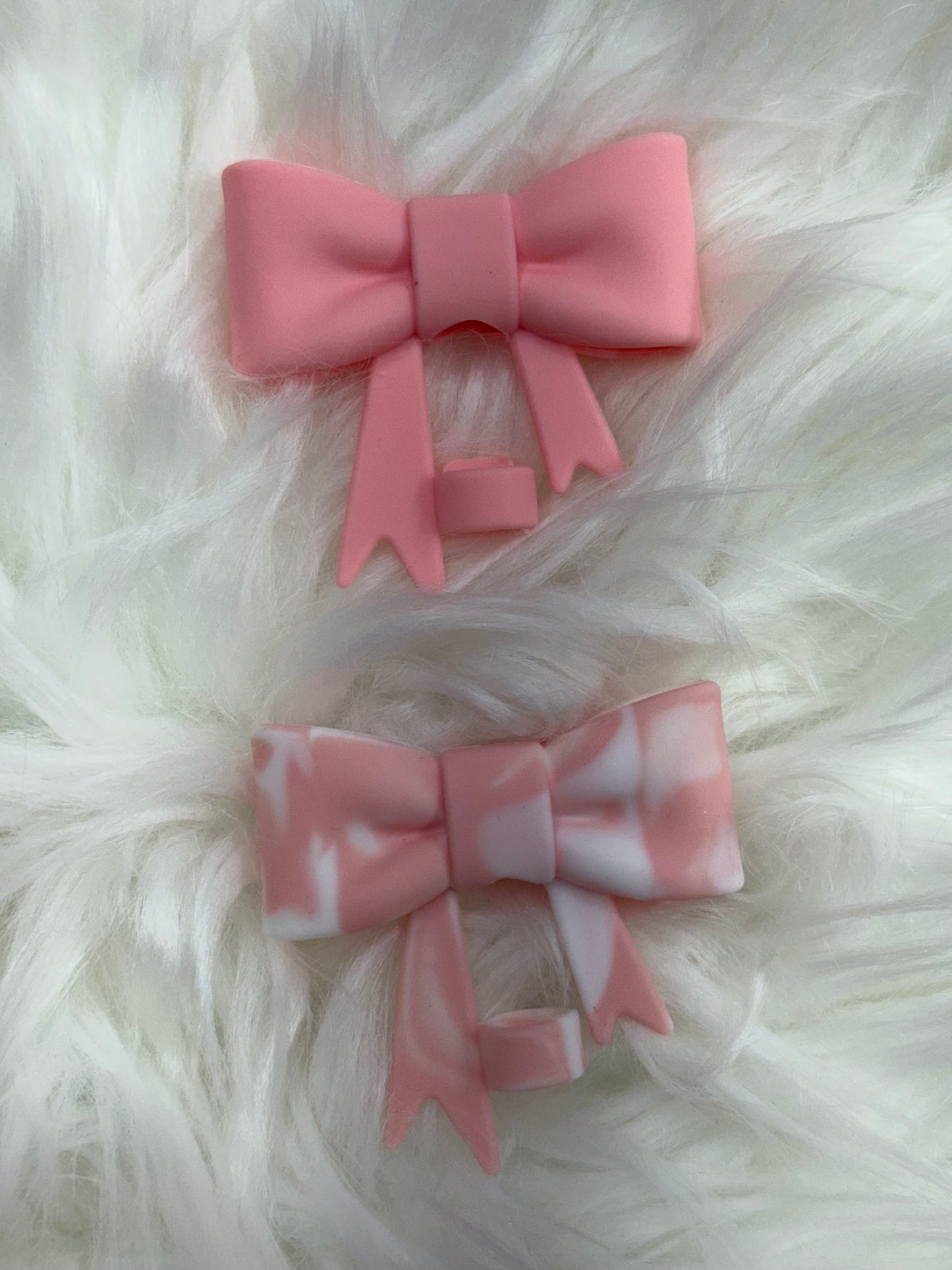 COQUETTE BOW SILICONE STRAW TOPPER
