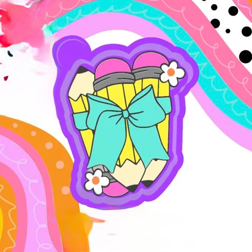 Pencils wrapped in bow