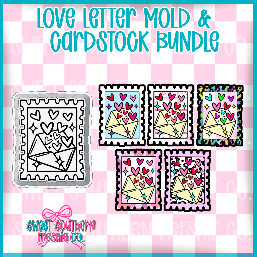 Love Letter Stamp| Cardstock & Mold Bundle