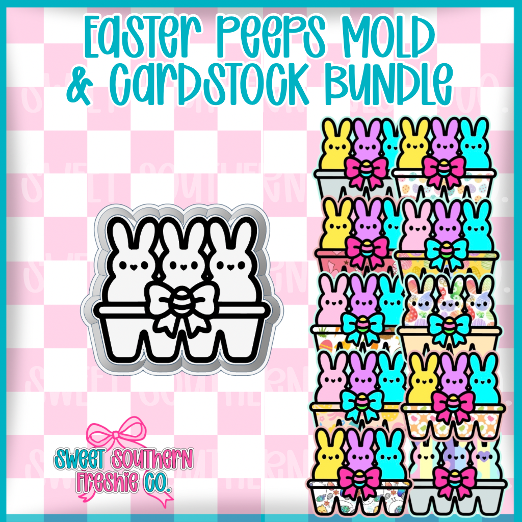 Easter Peeps| Cardstock & Mold Bundle