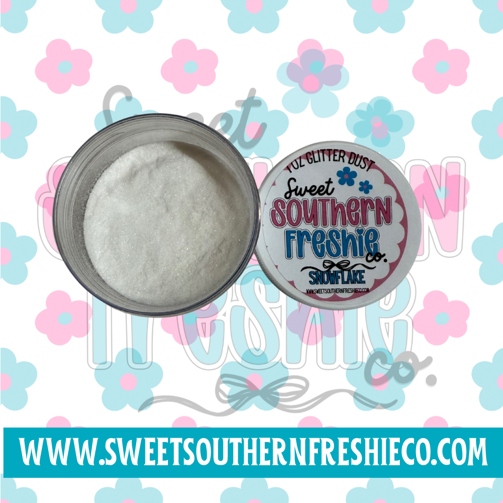SNOWFLAKE GLITTER DUST 1 OZ