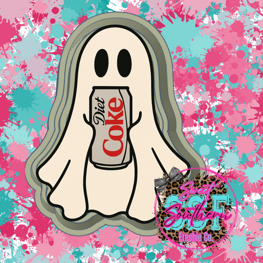 Ghost holding Diet Coke