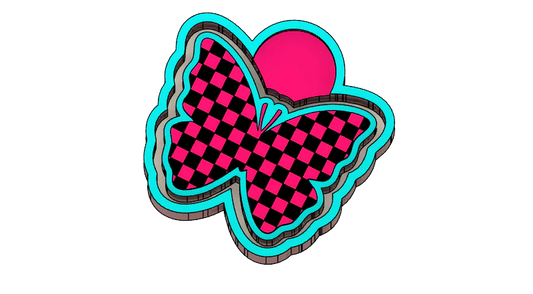 Checkered butterfly