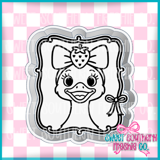 Goose with Strawberry Bow