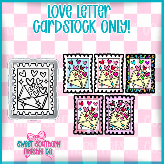 Love Letter Stamp| Cardstock ONLY