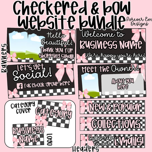 Checkered & Bow Shopify Revamp