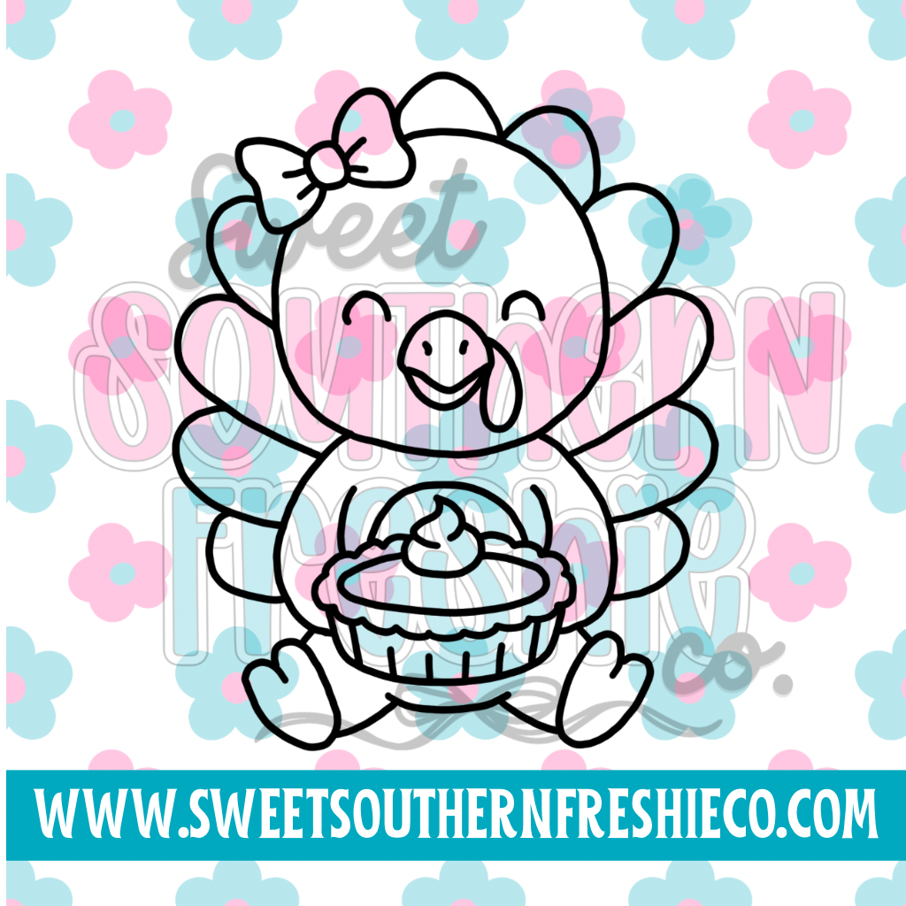 Turkey with pumpkin pie