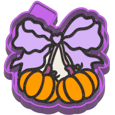 Pumpkin Cherries with bow