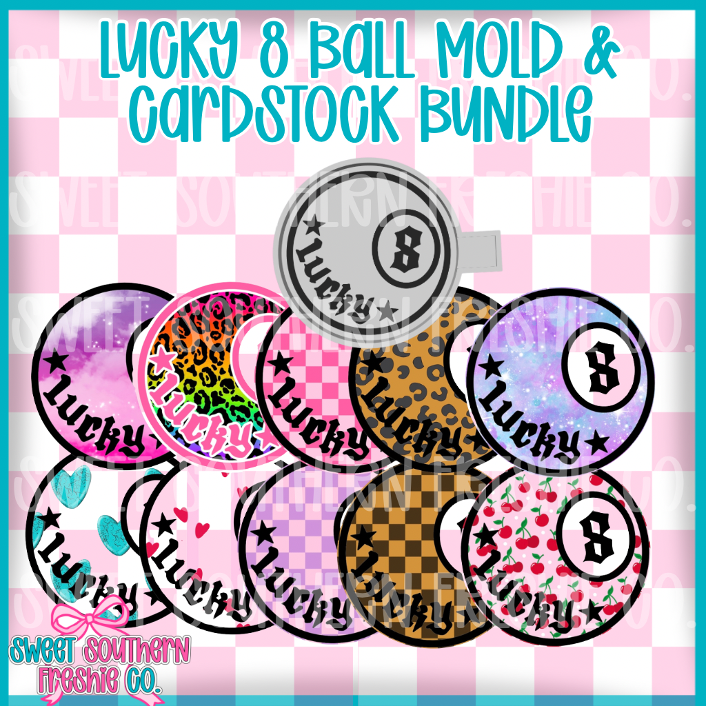Lucky 8 Ball| Cardstock & Mold Bundle
